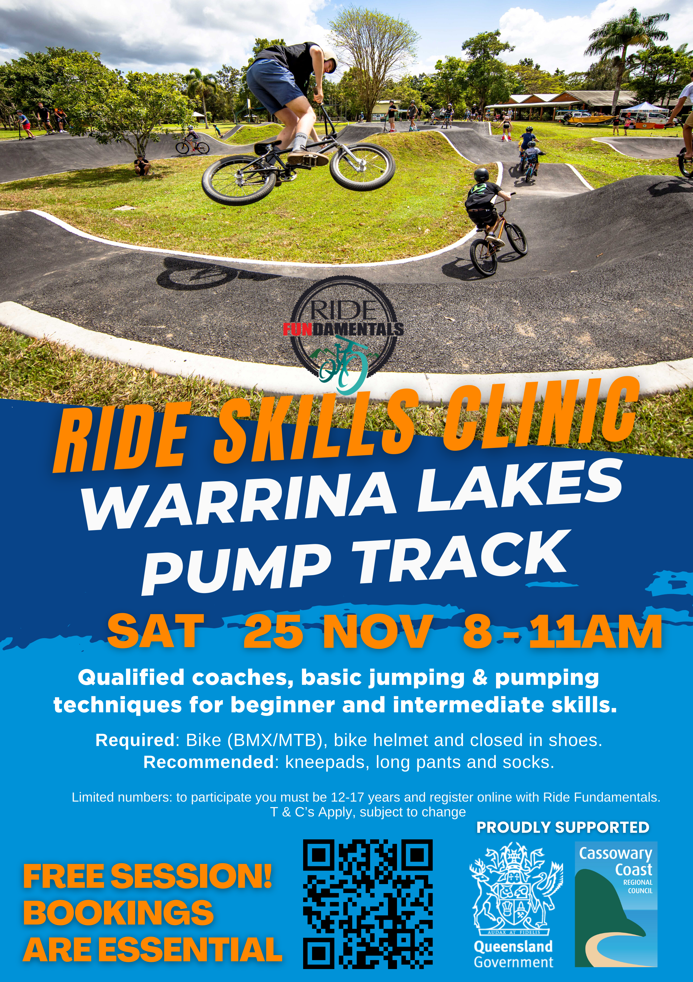 Learn The Skills Of The Track At Warrina Lakes Pump Track
